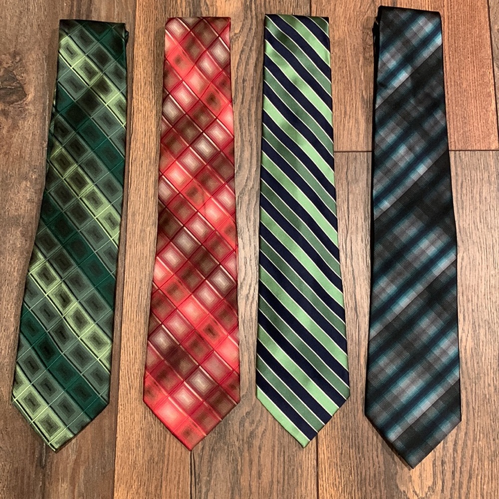 Lot of 4 Men’s Dress Ties